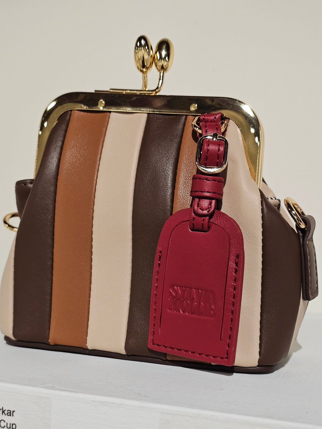 Hot Cocoa Mix mini leather bag by Sylvia Mollie