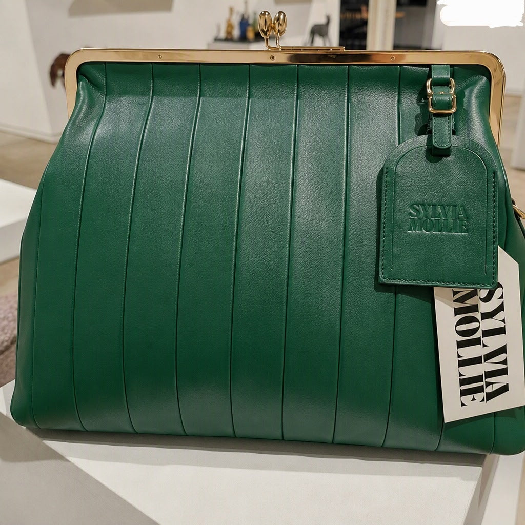 The Fannie Bag - Green Stripe